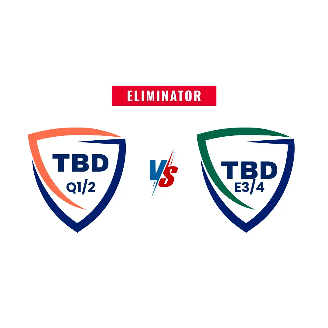 Eliminator Match (Q1/2 vs E3/4) – General Admission