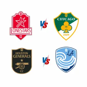 Dallas Lonestars vs Chicago CC & Houston Generals vs LA Waves – VIP